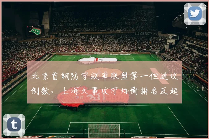 北京首钢防守效率联盟第一但进攻倒数，上海久事攻守均衡排名反超
